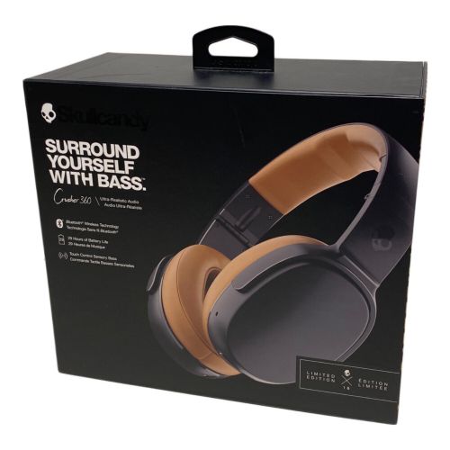 Skullcandy (スカルキャンディ) ワイヤレスヘッドホン Crusher Wireless S6MBW