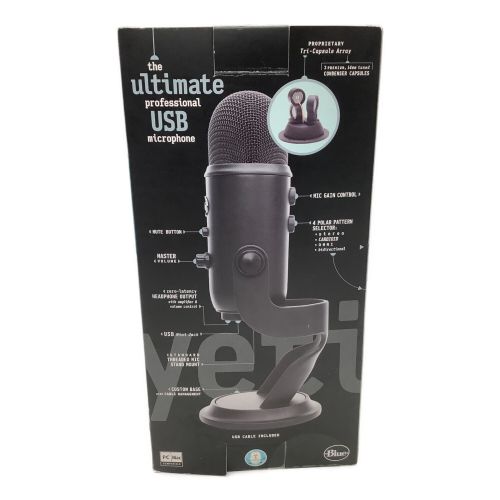 LOGICOOL (ロジクール) USB コンデンサー マイク BM400BK G Blue Yeti