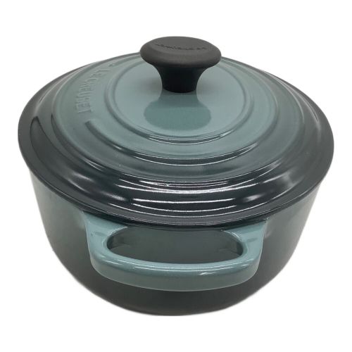 LE CREUSET (ルクルーゼ) 両手鍋 SIZE 27cm グレー キズ有 オーバル