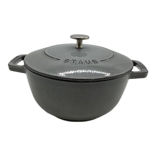 Staub (ストウブ) 両手鍋 グレー 20cm/Wa-NABE 20cm（カンパーニュ）