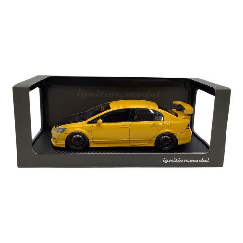 ignition model (イグニッションモデル) 1/18 Honda CIVIC シビック (FD2) TYPE R イエロー 未使用品