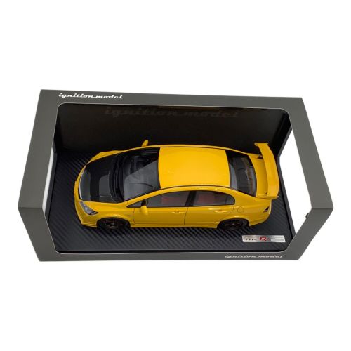 ignition model (イグニッションモデル) 1/18 Honda CIVIC シビック (FD2) TYPE R イエロー 未使用品