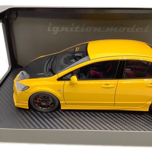 ignition model (イグニッションモデル) 1/18 Honda CIVIC シビック (FD2) TYPE R イエロー 未使用品