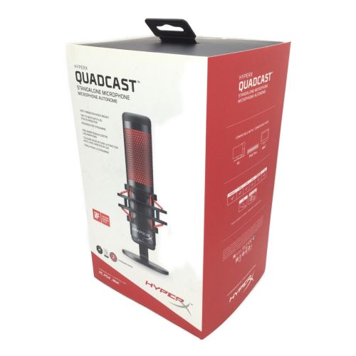 HyperX (ハイパーエックス) QuadCast USBコンデンサーゲーミングマイク スタンドアロンマイク HX-MICQC-BK -