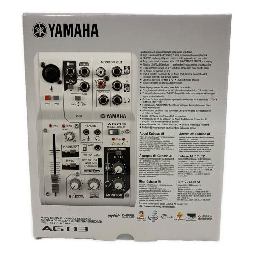 YAMAHA (ヤマハ) ミキサー AG03 通電確認のみ