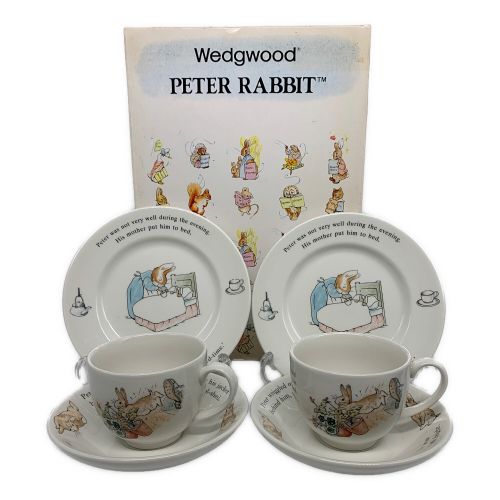 Wedgwood (ウェッジウッド) カップ&ソーサー 旧刻印 ★ ピーターラビット カップ&ソーサー2P+プレート2P