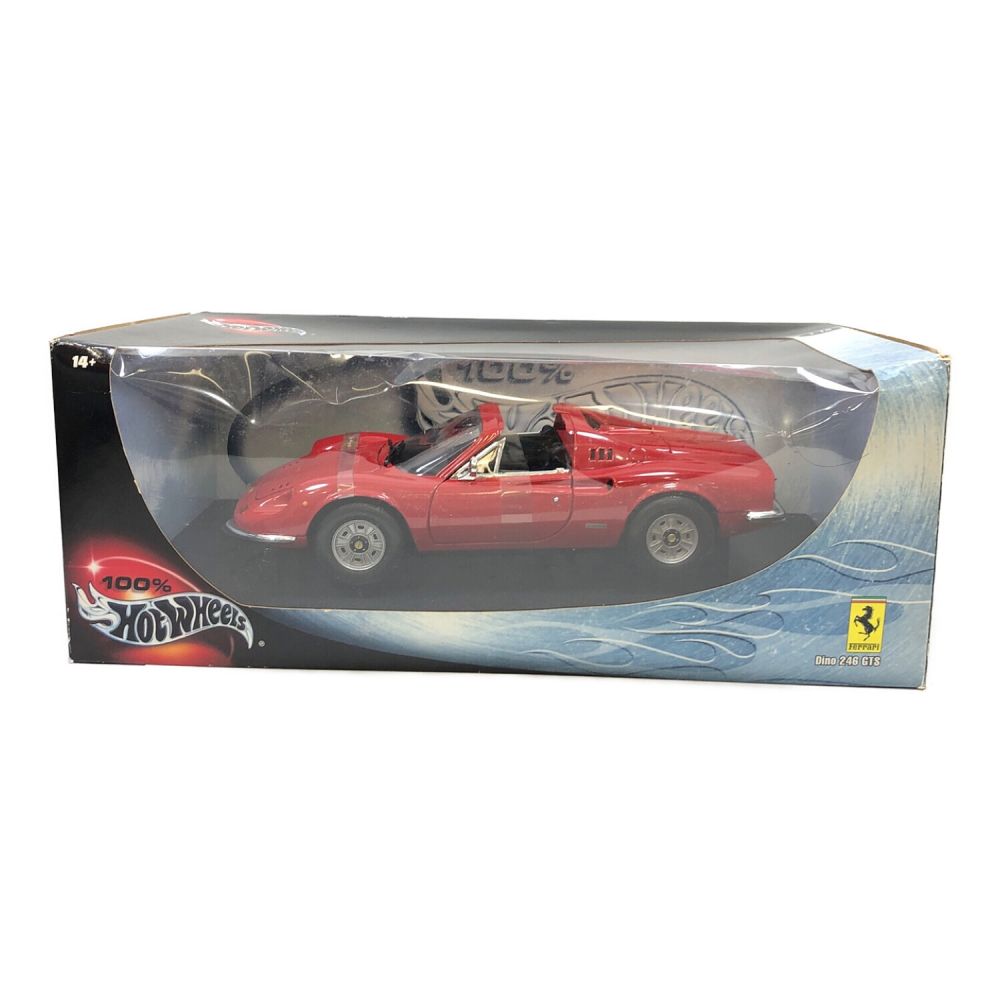 HOT WHEELS (ホットウィールズ) ミニカー 1/18 Ferrari Dino 246 GTS(レッド) 「100% Hot Wheels 」｜トレファクONLINE