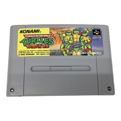 コナミ スーパーファミコン用ソフト Teenage Mutant Ninja Turtles Turtles in Time