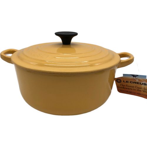 LE CREUSET (ルクルーゼ) 両手鍋 オレンジ ココットロンド 20