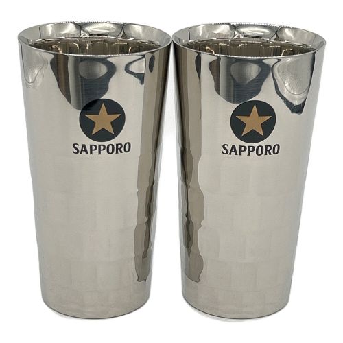 sapporo (サッポロ) ステンレスビヤグラス ミラー仕上げ 燕三条製 No,2