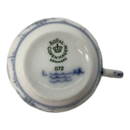 ROYAL COPENHAGEN (ロイヤル・コペンハーゲン) カップ&ソーサー 180ml ブルーフルーテッド・ハーフレース 未使用品