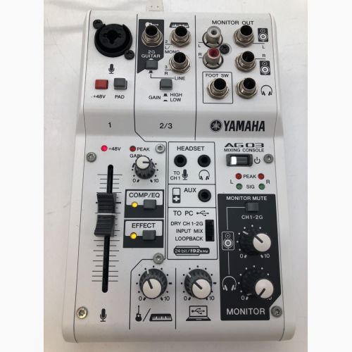 YAMAHA (ヤマハ) ミキシングコンソール AG03 動作確認済み