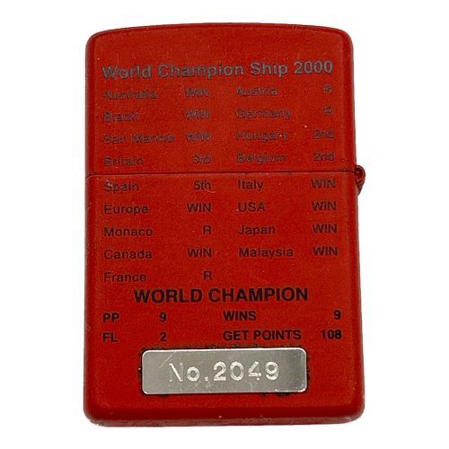 ZIPPO (ジッポ) オイルライター 2000 WORLD CHAMPION No.2049