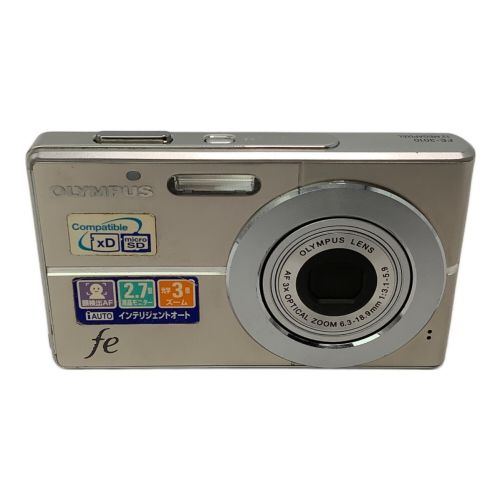 OLYMPUS (オリンパス) コンパクトデジタルカメラ ※バッテリー収納ストッパー折れ有 FE-3010 1200万画素 専用電池 xDピクチャーカード W81A18460