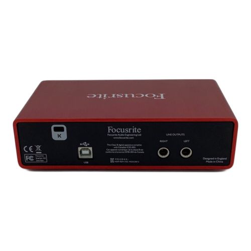 Focusrite (フォーカスライト) オーディオインターフェイス FFFA001149-03 Scarlett2i2