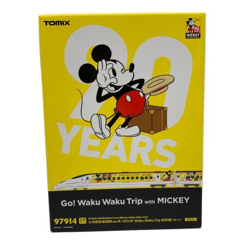 TOMIX (トミックス) Nゲージ 九州新幹線800系1000番台 動作確認済み JR九州Waku Waku Trip with Mickey 新幹線セット 97914 限定品