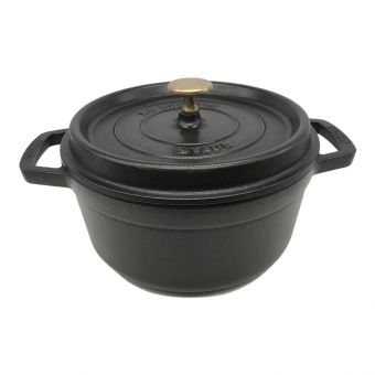 Staub (ストウブ) ピコ ココット ラウンド 22cm ブラック