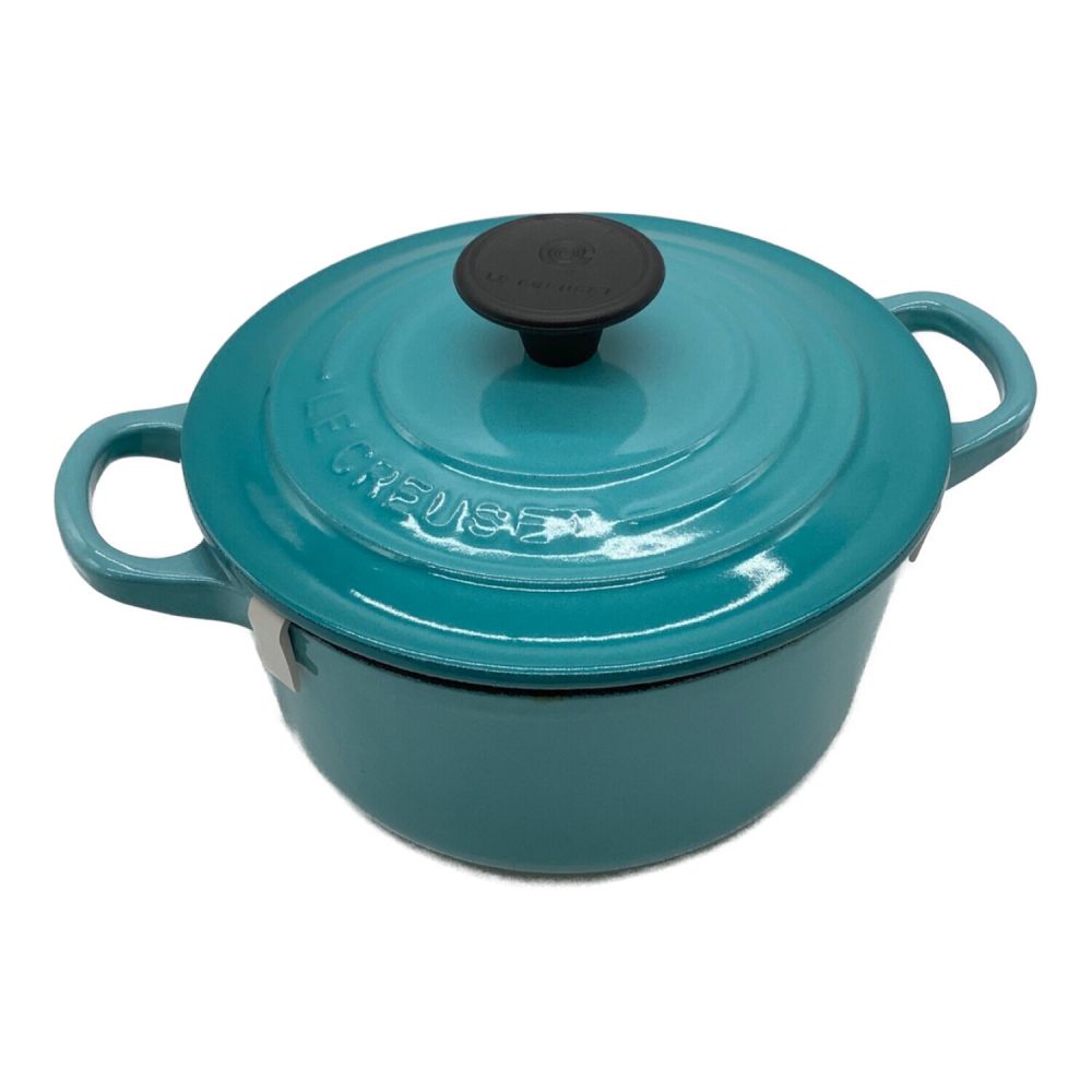 LE CREUSET (ルクルーゼ) 両手鍋 メタリックカリビアンブルー 16cm｜トレファクONLINE