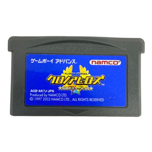 NAMCO (ナムコ) GAMEBOY ADVANCE クロノアヒーローズ動作未確認 CERO A (全年齢対象)