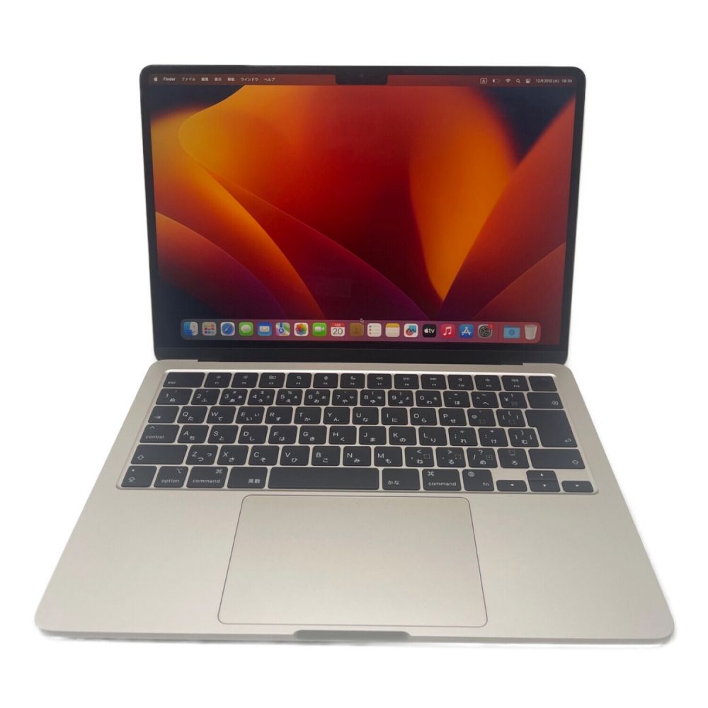 Apple (アップル) MacBook Air (M2, 2022) MLY13J/A 13.6インチ Mac OS メモリ:8GB  SSD:256GB ドライブ無し J7N70X932R｜トレファクONLINE