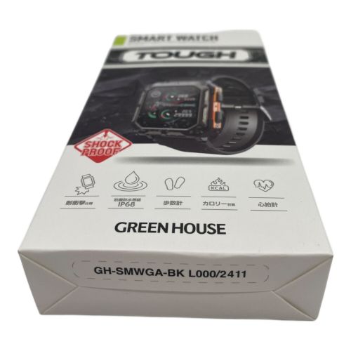 GreenHouse (グリーンハウス) スマートウォッチ 504 未開封品 GH-SMWGA-BK -