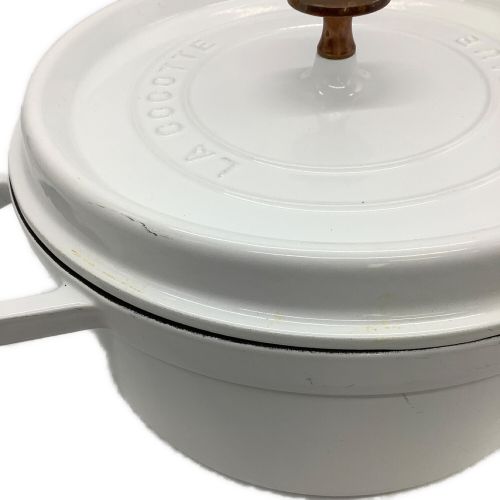 Staub (ストウブ) ココット ラウンド 26cm ホワイト