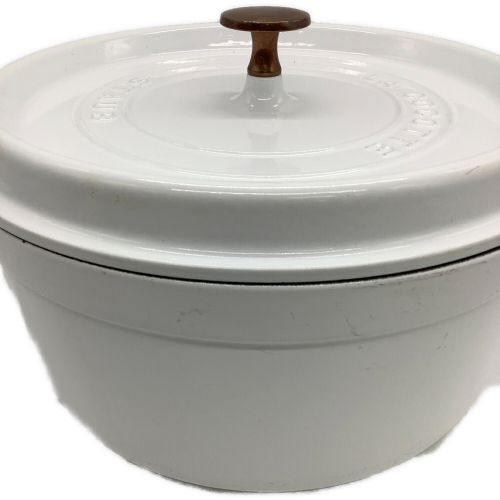 Staub (ストウブ) ココット ラウンド 26cm ホワイト