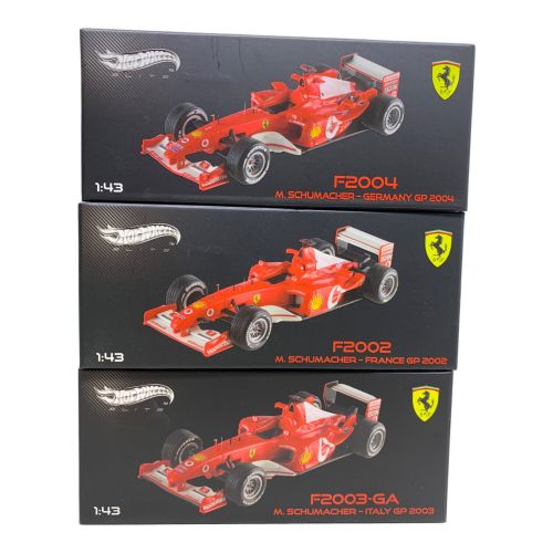 HOT WHEELS (ホットウィールズ) フェラーリF1 2002～2004 シューマッハ 3台セット F2004