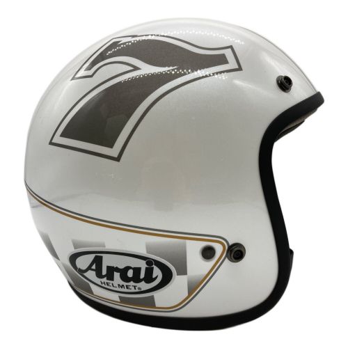 Arai (アライ) ジェットヘルメット 61-62cm ホワイト CLASSIC MOD 2020年製 PSCマーク(バイク用ヘルメット)有