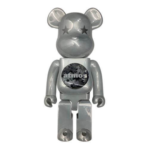 MEDICOM TOY (ミディアムトイ) BE@R BRICK @ atmos WHITE CHROME Ver.1000%