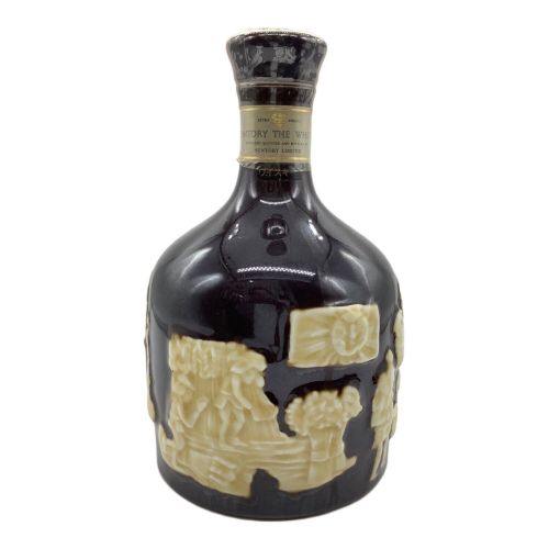 サントリー ジャパニーズウィスキー SUNTORY THE WHISKY 1,276g @ 750ml 本体のみ 陶器ボトル 有田焼 青キャップ 未開封