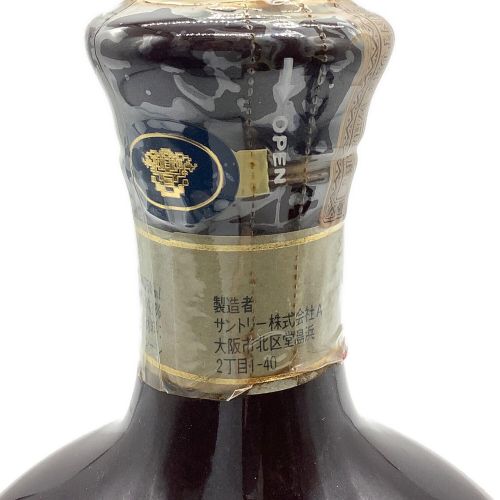 サントリー ジャパニーズウィスキー SUNTORY THE WHISKY 1,276g @ 750ml 本体のみ 陶器ボトル 有田焼 青キャップ 未開封