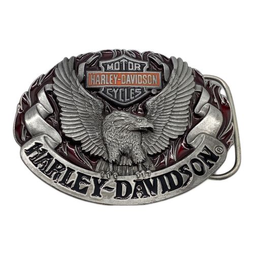 HARLEY-DAVIDSON (ハーレーダビッドソン) バックル シルバー×レッド