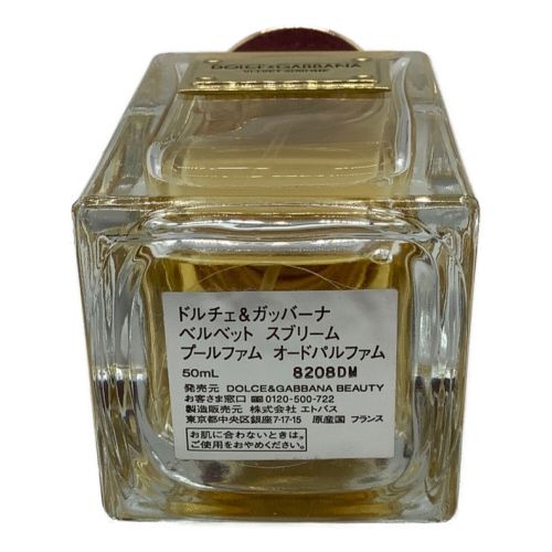 DOLCE & GABBANA (ドルチェ＆ガッバーナ) 香水 ベルベット スブリーム 50ml 残量80%-99%