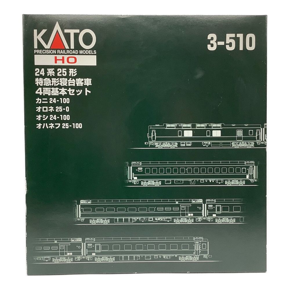 KATO (カトー) HOゲージ 25形寝台特急客車 基本 4両セット｜トレファクONLINE