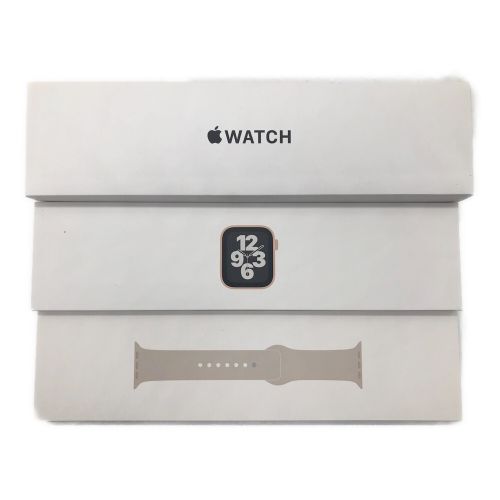 Apple (アップル) Apple Watch SE ゴールドアルミニウム/スポーツバンド 充電器無 MKQ03J/A GPSモデル ケースサイズ:40㎜ 〇 程度:Aランク -