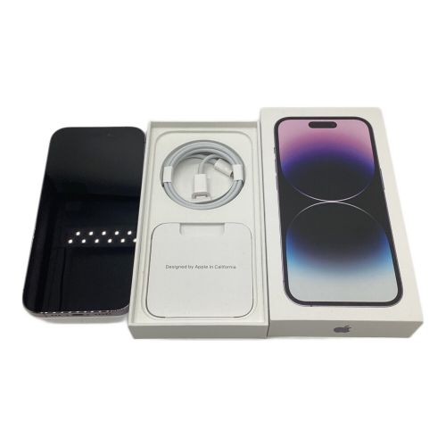 Apple (アップル) iPhone14 Pro MQ0F3J/A サインアウト確認済 351850721272402 ー SIM FREE 修理履歴無し 128GB バッテリー:Cランク 程度:Bランク iOS 未初期化