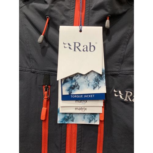 Rab (ラブ) トレッキングウェア(ソフトシェル) メンズ SIZE M ネイビー×オレンジ Torque JKT QFT-20-BE-S