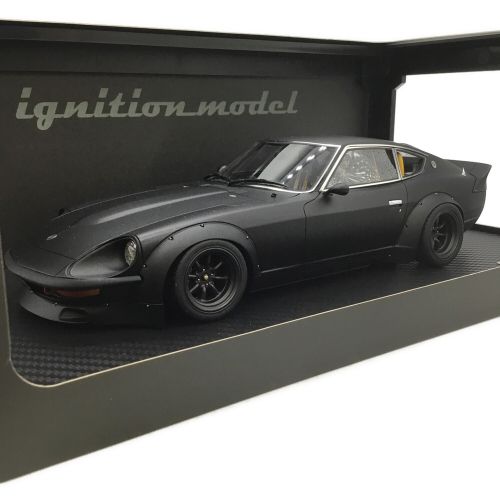 ignition model(イグニッションモデル) ダイキャストカー 1/18 Nissan Fairlady 240ZG HS30 Full Works マットブラック IG0957 ホイールカスタム品