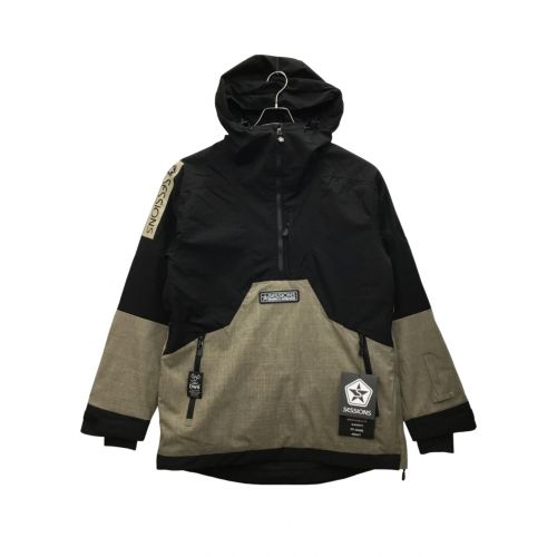 SESSIONS (セッションズ) スノーボードウェア(ジャケット) メンズ SIZE L ブラック×ベージュ SSFW220002  AGENT｜トレファクONLINE