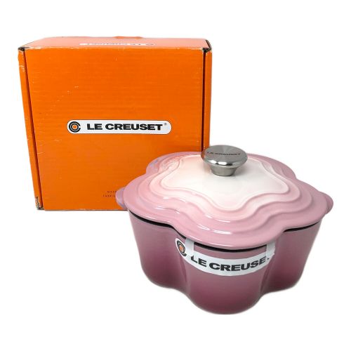 LE CREUSET (ルクルーゼ) 両手鍋 フルール ブーケピンク