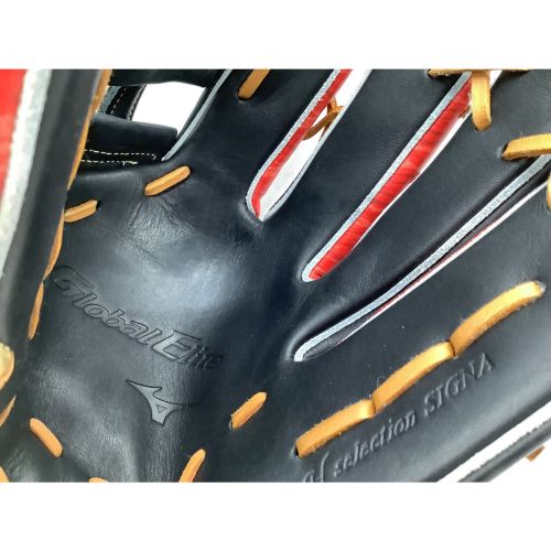 MIZUNO (ミズノ) 軟式グローブ ブラック Global Elite H selection SIGNA プリントデザイン 外野用 PT0923 R30707