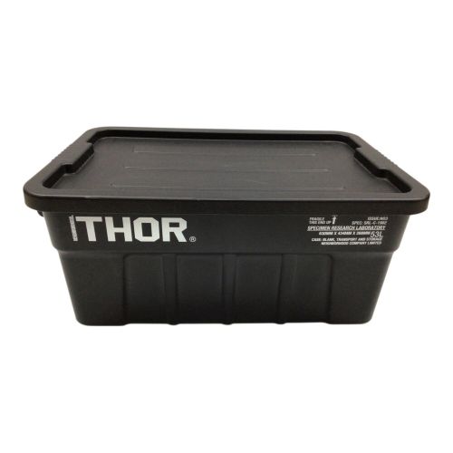 THOR (ソー) 収納ケース 53L ブラック ネイバーフッドコラボ SRLコンテナ