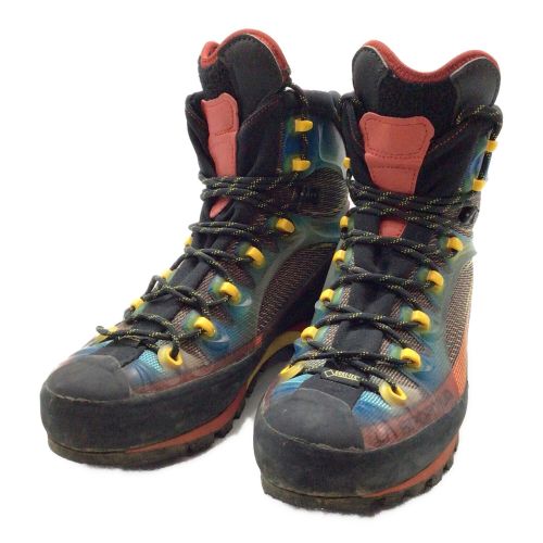 LA SPORTIVA (スポルティバ) トレッキングシューズ メンズ 約25.5cm EU40 レッド×ブルー ハイカット(ハードソール) トランゴキューブ GTX