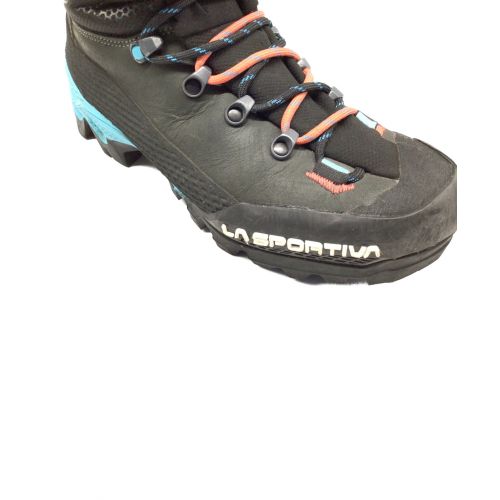 LA SPORTIVA (スポルティバ) トレッキングシューズ レディース 24..3cm/EU38 ブラック×ブルー ハイカット(ハードソール) GORE-TEX エクイリビウム LT GTX WM 21Z