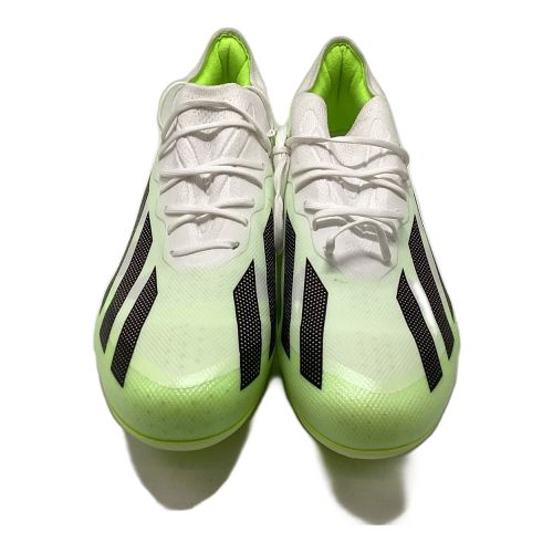 adidas (アディダス) サッカースパイク メンズ SIZE 27.5cm ホワイトx黄緑 エックス クレイジーファスト.1 2023年モデル IE4205