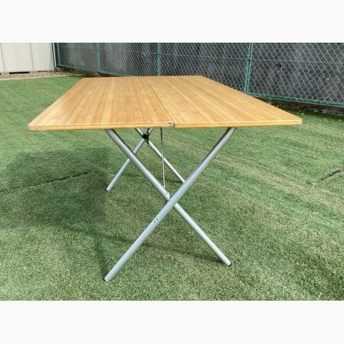 Snow peak (スノーピーク) アウトドアテーブル 約121.5×72×66cm ワンアクションテーブルロング竹