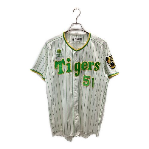 阪神タイガース (ハンシンタイガース) 応援グッズ XLサイズ ホワイト×グリーン 2023family with tigers ユニフォーム 【51】中野拓夢