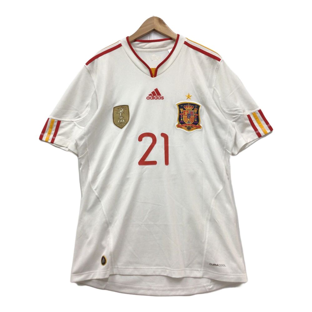 スペイン代表 サッカーユニフォーム メンズ SIZE O ホワイト ADIDAS 2011年2nd【21】ダビド・シルバ｜トレファクONLINE