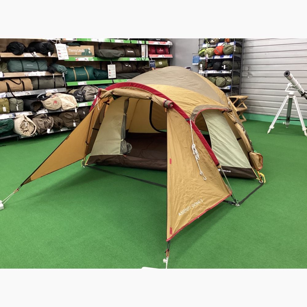 Snow peak (スノーピーク) アメニティドームS 別売グランドシート・インナーマット付 SDE-002R 220×220×120cm  1～2人用｜トレファクONLINE